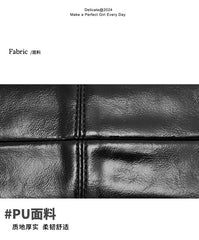 Bag Faux Leather Tote Plain