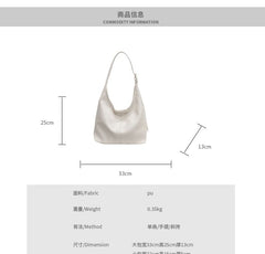 Faux Leather Shoulder Bag + Pouch