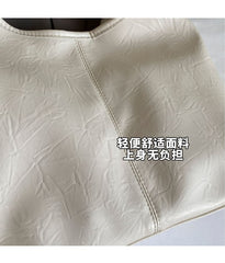 Faux Leather Shoulder Bag + Pouch