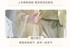 Plain Cami Top + High Waist Floral Print Baggy Pants + Open Front Jacket