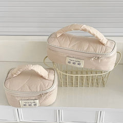 Applique Fabric Makeup Bag