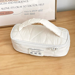 Applique Fabric Makeup Bag