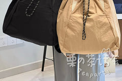 Two Tone Nylon Backpack / Bag Charm / Set