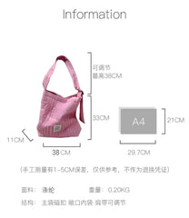 Plain Applique Tote Bag