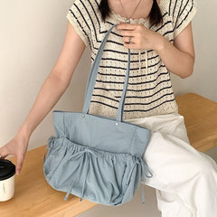 Tote Bag Bow Multi-Pocket