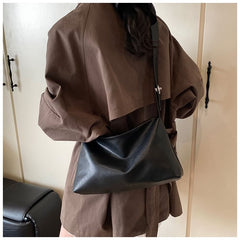 Faux Plain Bag Leather Shoulder