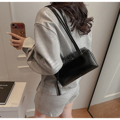 Faux Leather Shoulder Bag Box