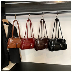 Bag Bowler Faux Leather Plain