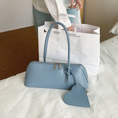 Faux Heart + Bag Shoulder Coin Purse Leather