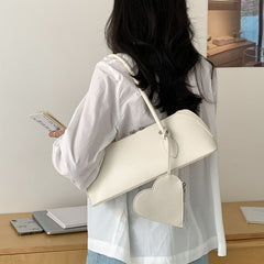 Faux Heart + Bag Shoulder Coin Purse Leather