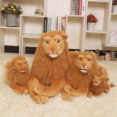 Large 130cm Lion King Adult Stuffed Plush doll toy simulation animal prone lion model kids child best gift