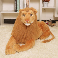 Large 130cm Lion King Adult Stuffed Plush doll toy simulation animal prone lion model kids child best gift