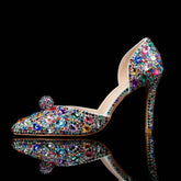 Large Size 9cm Pointy Design Colorful High Heel