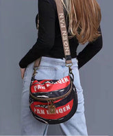 Leisure And Versatile Solid Durable Printed Satchel Bags