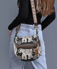Leisure And Versatile Solid Durable Printed Satchel Bags