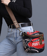 Leisure And Versatile Solid Durable Printed Satchel Bags