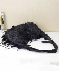 Leisure Sheepskin Tassel Shoulder Bag