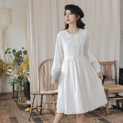 Vestido Angelcore de algodón Light Academia