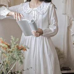 Vestido Angelcore de algodón Light Academia