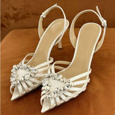 Love Rhinestone Pointy Stiletto Heel