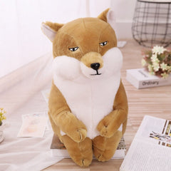 Lovely  Buddha Cute Funeral Sitting Beaked Bird Whale Head Stork And Fox Plush Toy Doll funny Doll Gift