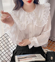 Camisa Matilda Light Academia Pearl