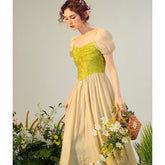 Vestido de hada del bosque de bruja verde de MossGarden