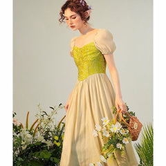 Vestido de hada del bosque de bruja verde de MossGarden