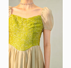 Vestido de hada del bosque de bruja verde de MossGarden