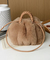 Folded Shoulder Bag Crossbody Coffee Single