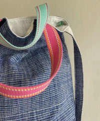 Casual Blue Versatile Canvas Satchel Bags
