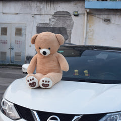 Oso de peluche de alta calidad en 3 colores con bufanda, peluche de oso, almohada, regalo de cumpleaños para niños y bebés.