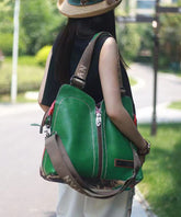 Original Design Print Patchwork Large Capacity Messenger Bag