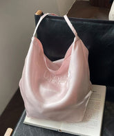 Embroidered Bags Large Shoulder Capacity Pink
