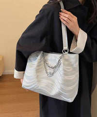 Silver Versatile Chain Large Capacity Shoulder Bag