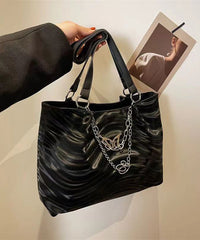Silver Versatile Chain Large Capacity Shoulder Bag