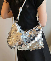 Stylish Silver Sequins Satchel Bags