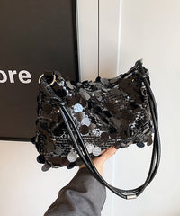 Stylish Silver Sequins Satchel Bags
