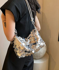 Stylish Silver Sequins Satchel Bags