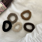 Colored plush Hair Ties