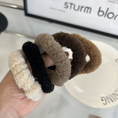 Lazos para el pelo de felpa de colores