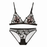 No Rim Triangle Cup Thin Cotton Bralette Set