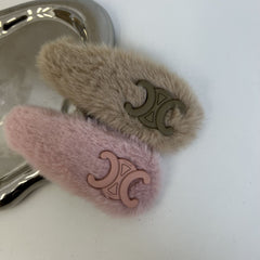 Lindas pinzas para el pelo de peluche