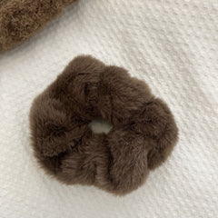 Lazos para el pelo de peluche con forma de intestino grueso