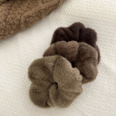 Lazos para el pelo de peluche con forma de intestino grueso