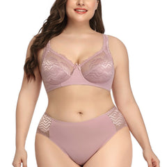 Ultra Thin Plus Size Bras Set