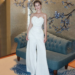 Lrregular Flower Design Short Halter Neck Vest Set