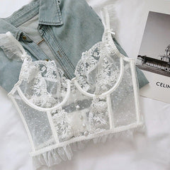 Sexy Lace Embroidery Corset