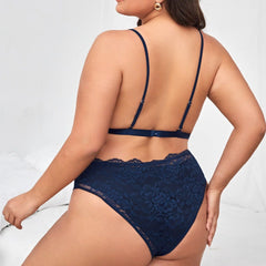 Plus Size Nocturnal Garden Bra Set