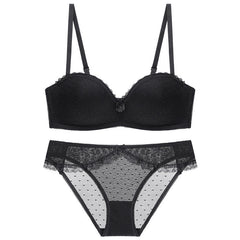 Sexy Lace Polka Dot Sexy Bralette Set